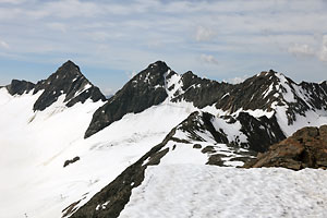 Stubaier Wildspitze, stlicher Daunkogel und Westlicher Daunkogel