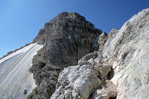 Antelao, oberster Gipfelaufbau