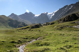Blick zum Glacier Superieur des Balmes