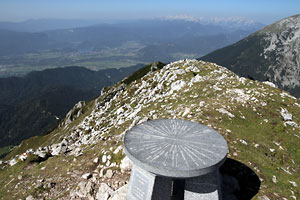 Begunjščica, Gipfel