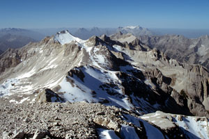 Westliche dkarspitze gegen Westen