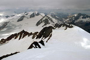 Gipfelblick nach Westen