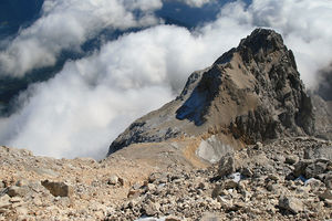 Oberhalb des Rifugio Torrani 