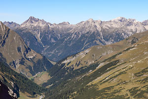 Biberkopf, Hochrappenkopf, Ellbogner Spitze und Hohes Licht