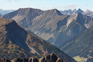 Bschlaber Kreuzspitze, Mittlere Kreuzspitze und Elmer Kreuzspitze