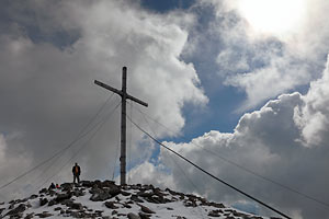 Gipfelkreuz am Furgler