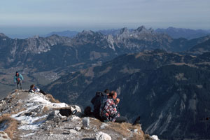 Blick am Gipfel gegen NO