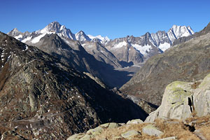 Finsteraarhorn und Lauteraarhorn