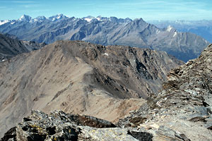 Gipfelpanorama im Westen