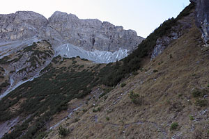 Nordabbrche der Kohlbergspitze