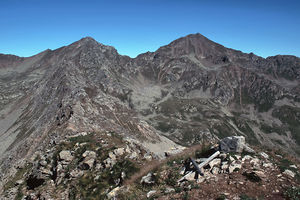 Die Hochwart aus Südosten von der Mandelspitz
