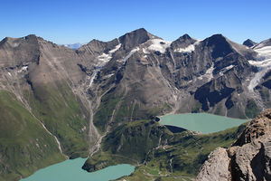 Hoher Tenn, Großes Wiesbachhorn und Klockerin