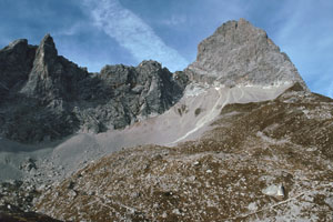 Nähe Hütte: Lamsenkar mit Ostwand