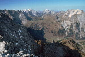 Gipfelblick nach Westen