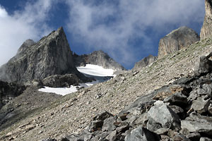 Kurz vor dem Glacier de Celliers