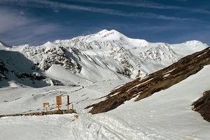 Monte Cevedale und Zufallspitze aus dem Martelltal