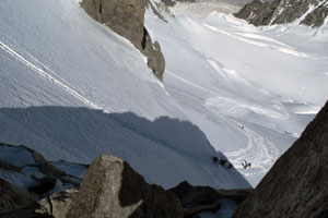 Nordostflanke des Mont Maudit