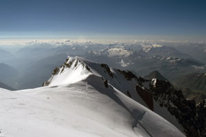 Am Gipfel des Mont Blanc