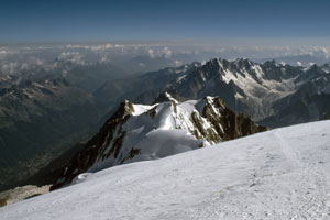 Aiguille du Midi und Aiguille Verte