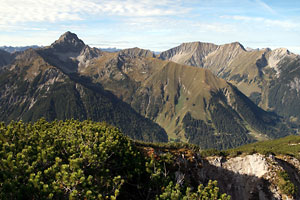 Namloser Wetterspitze und Kreuzspitz-Kamm