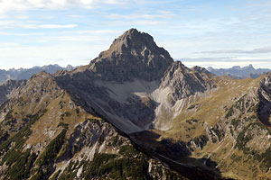 Namloser Wetterspitze, Gipfelaufbau