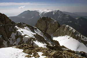 Blick vom Westgipfel nach Sdosten