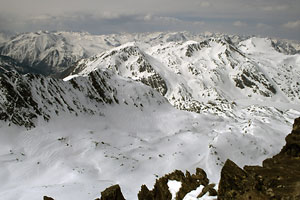 Gipfelpanorama im Westen