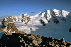 Piz Cambrena und Piz Palü