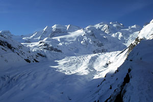 Piz Pal und Bellavista im Winter