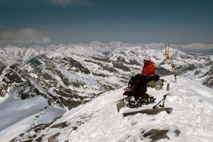 Am Gipfel des Rheinwaldhorn