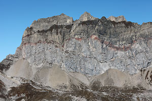 Rote Wand, Gipfelwand.