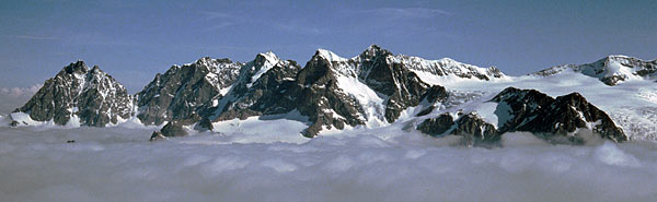 Zentrale Bernina-Alpen von Sden