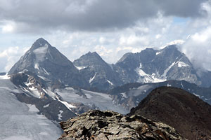 Knigsspitze, Monte Zebru und Ortler