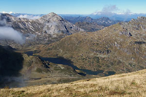 Aussicht an der Rotmandlspitze nach Westen